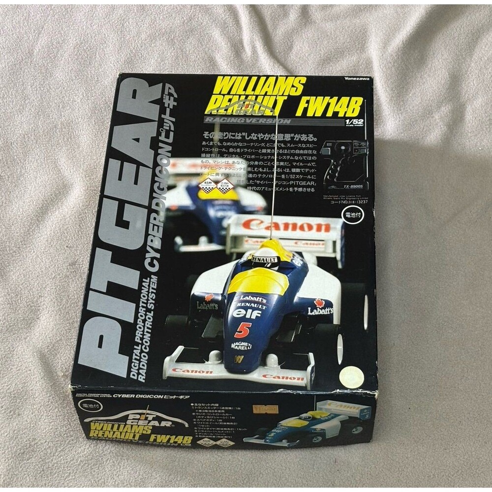 1992 Yonezawa Pit Gear Cyber Digicon Williams Renault FW14B Racing Version 1/52